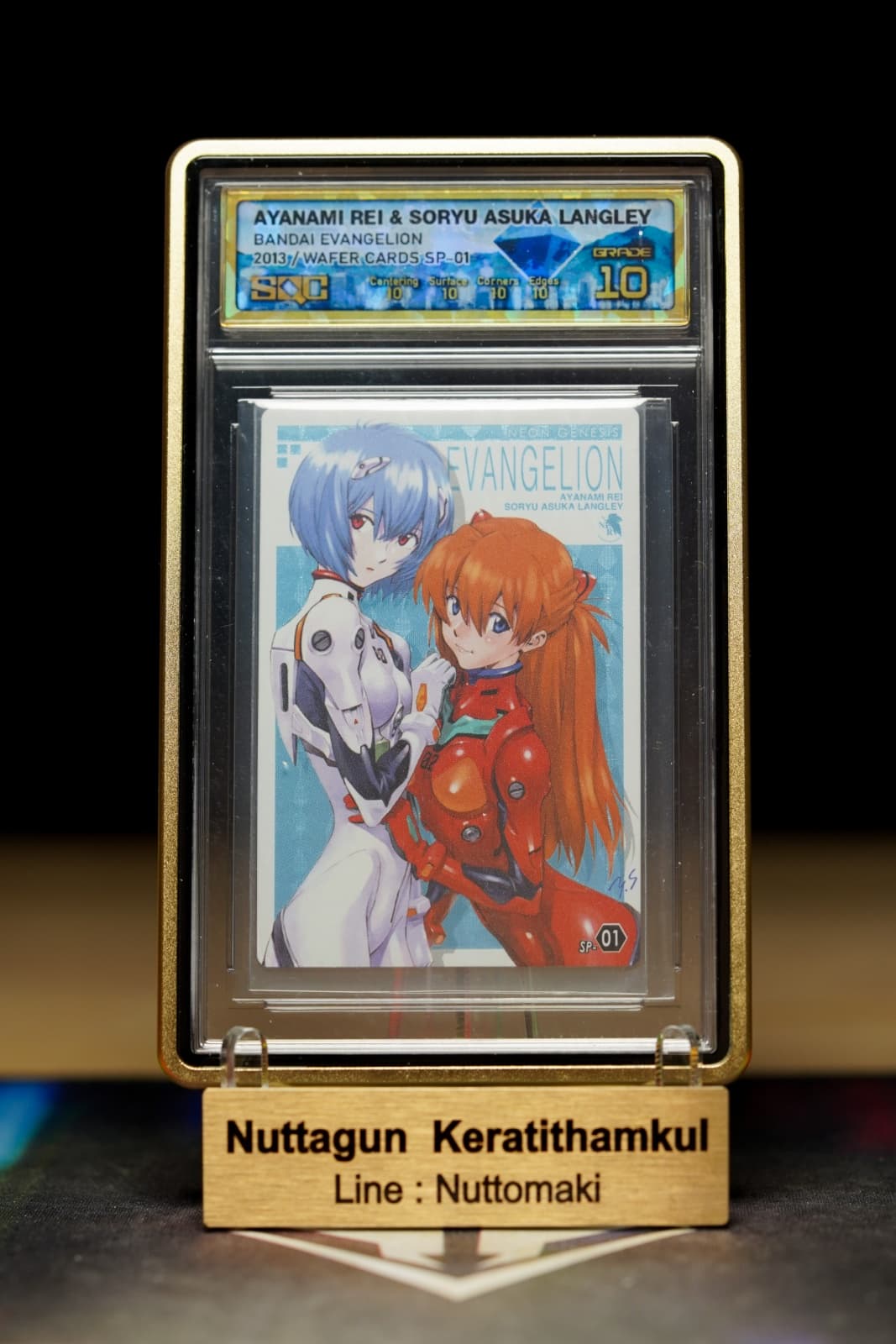 REI & ASUKA - EVANGELION - BANDAI PLASTIC WAFER - 2013 - SP01 - SQC10