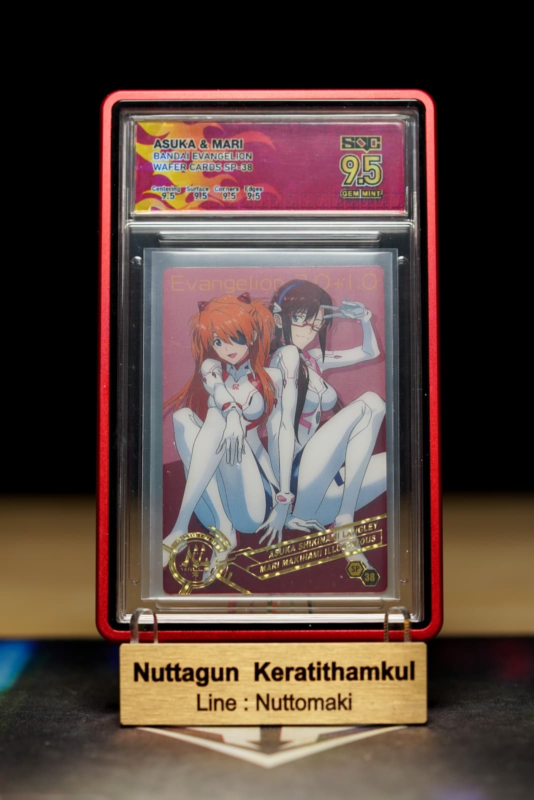 ASUKA & MARI - EVANGELION - BANDAI PLASTIC WAFER - SP36 - SQC(4)9.5