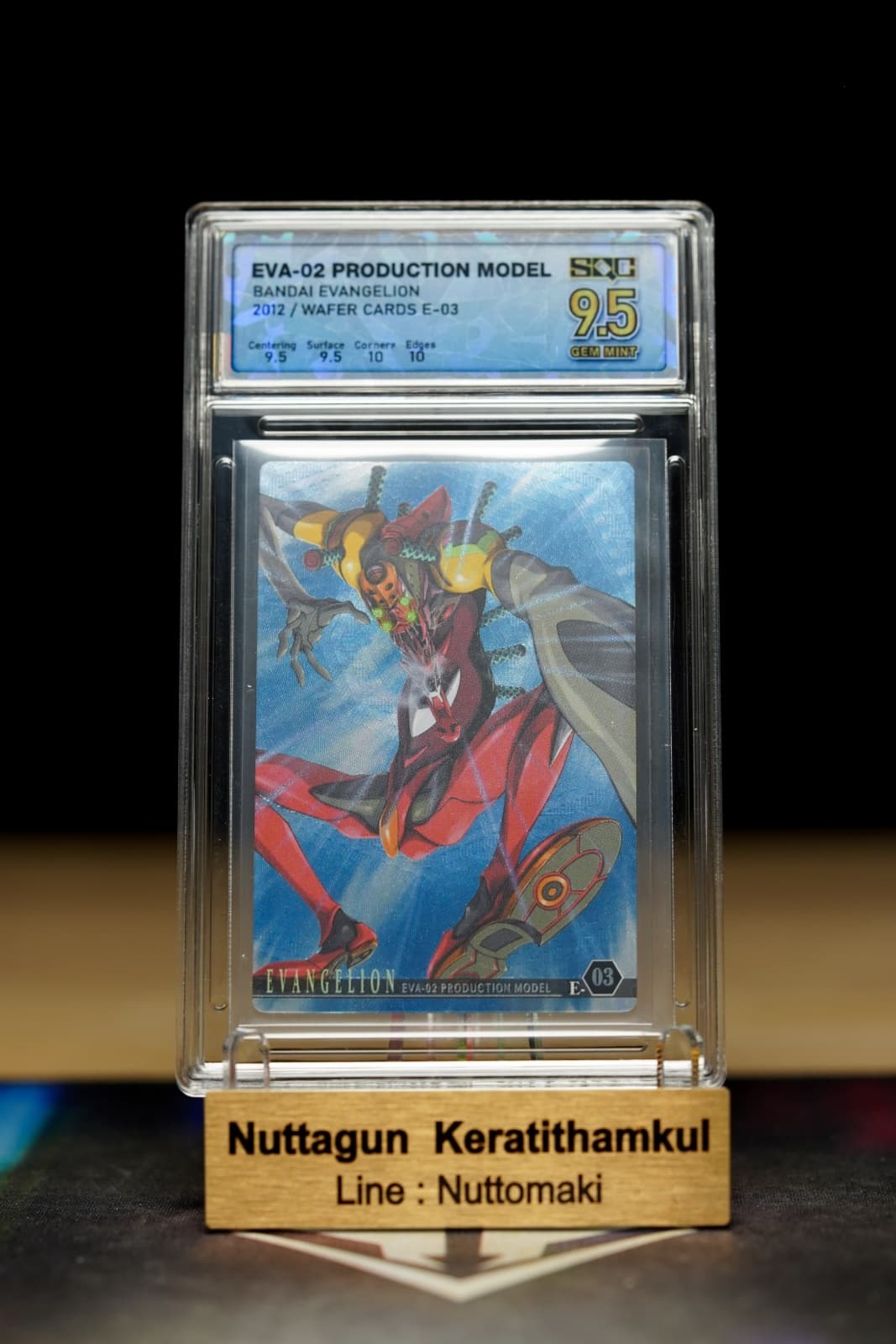 EVA-02 - EVANGELION - BANDAI PLASTIC WAFER 2012 - E03 - SQC9.5