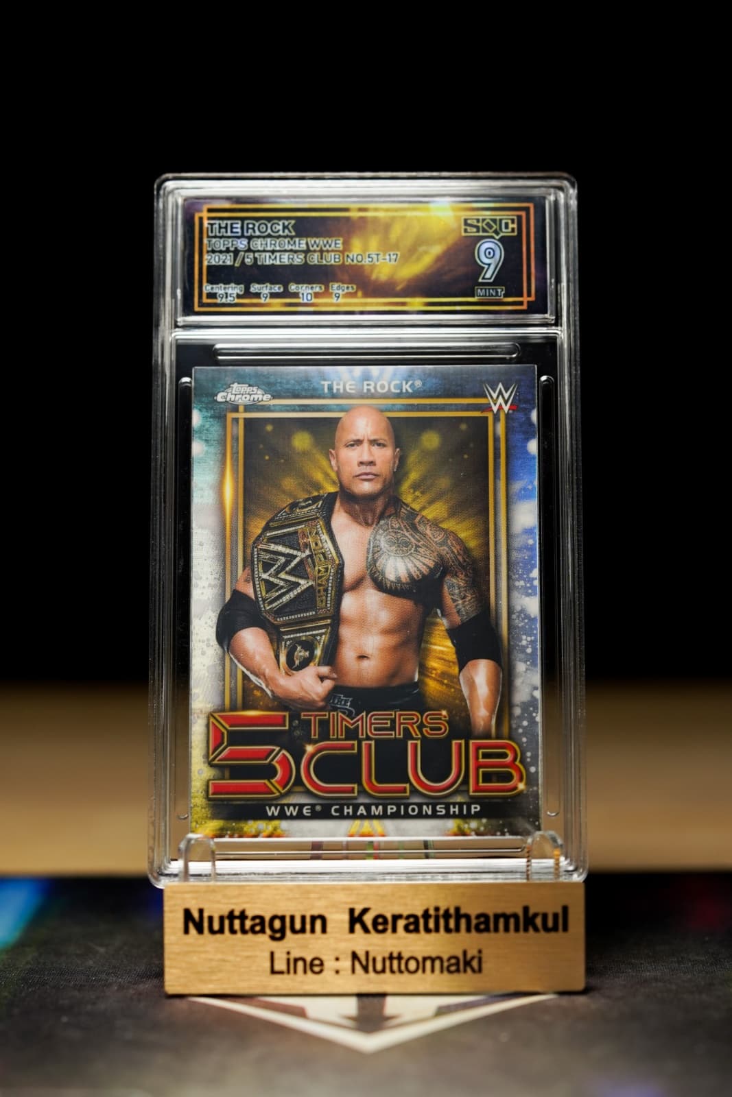 THE ROCK - TOPPS CROME WWE- 2021 - 5T17